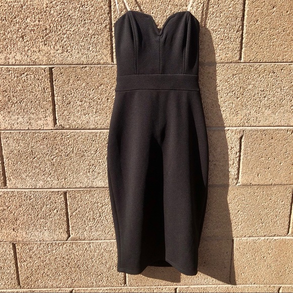 NEW Speechless Strapless Black Dress - Picture 4 of 4